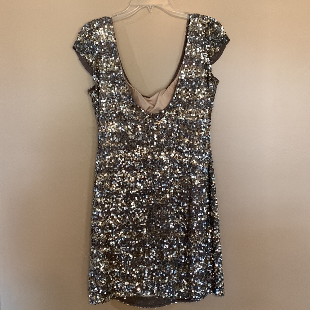 Scala Sequined Minidress. Size 10. - image 3
